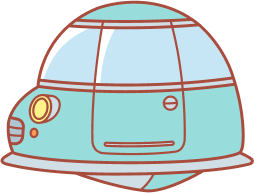 青い車